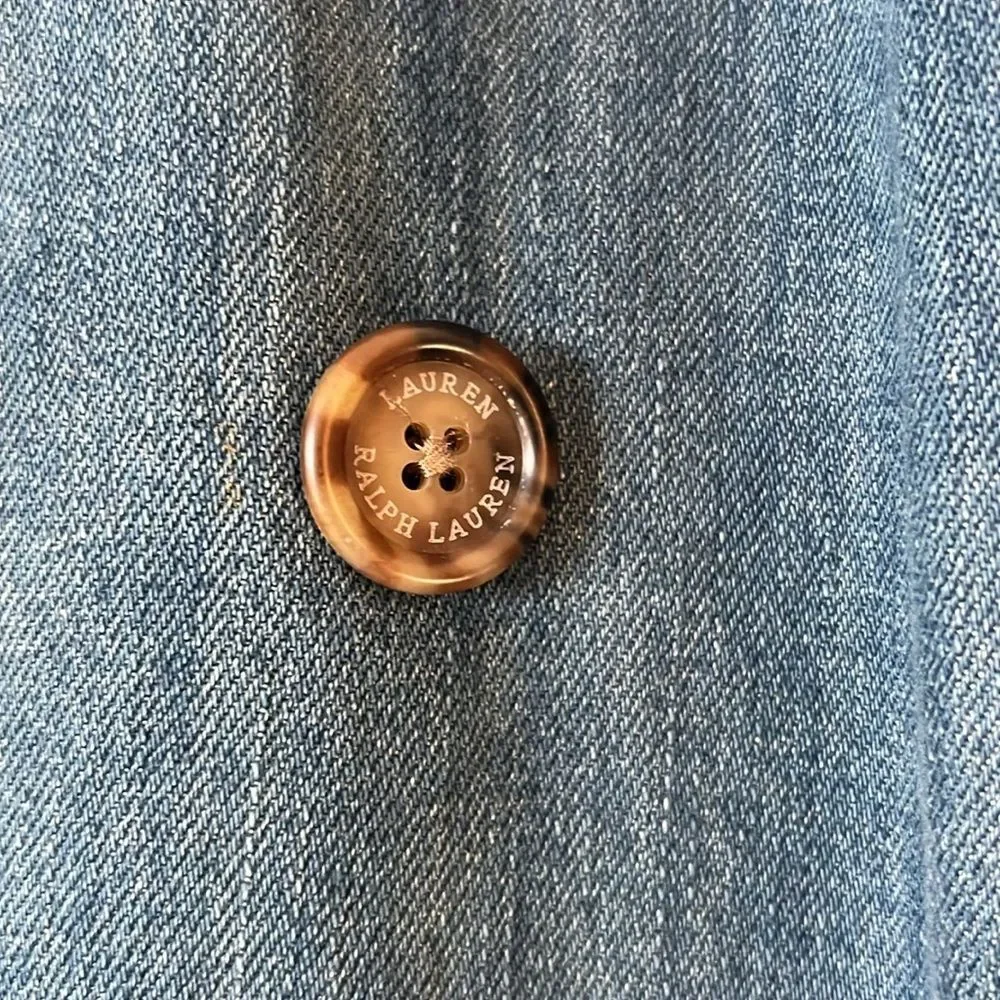 NWT Black Label Lauren Ralph Lauren
Denim Trench Coat - Picture 6 of 10